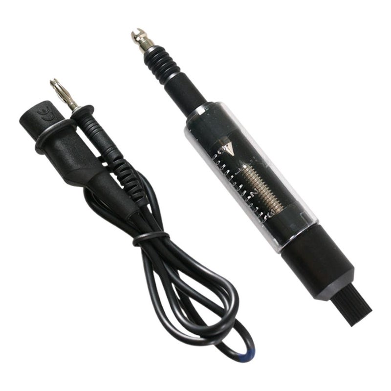 Automotive high-voltage wire and high-voltage transformer tester; engine system ignition system tester; spark plug spark gauge.